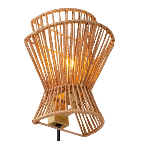 Lucide TASMAN - Wandlamp - 1xE14 - Naturel - detail 2